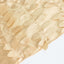 Taffeta 72"x72" Table Overlay Square Tablecloth Champagne - 3D Leaf Petal Table Cover