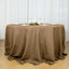 Polyester 132" Round Tablecloth Taupe - Seamless Chic Table Cover