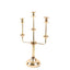 3-Arm Taper Candelabra Candle Holder Stand Gold Metal Wedding Centerpiece - Decorative Display 20"