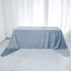 Premium Velvet 90"x156" Rectangle Tablecloth Dusty Blue - Reusable Soft & Seamless Table Cover