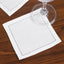 Disposable Cotton Cocktail Napkins â€“ 50 White 4.5" x 4.5" Napkins for High-End Bars, Receptions & Parties