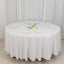100% Cotton 108" Round Tablecloth White Linen - Sophisticated, Soft & Breathable Table Cover