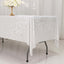 Premium Crushed Velvet 60"x102" Rectangle Tablecloth White - Reusable Soft & Classy Table Cover