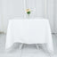 Premium Polyester Square Tablecloth 70"x70" White 220GSM Wrinkle-Resistant Table Cover for Stylish Gatherings