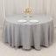 Premium Polyester 108" Round Tablecloth Silver - Wrinkle-Resistant 220GSM Table Cover