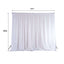 White Chiffon Polyester Event Curtain Drapes, Dual Layer Divider Backdrop Event Panels with Rod Pockets - 20ftx10ft