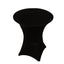Spandex 36" Round Cocktail Table Cover Black - Easy to Maintain Stretch Fitted Highboy Tablecloth