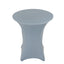 Spandex 36" Round Cocktail Table Cover Dusty Blue - Easy to Maintain Stretch Fitted Highboy Tablecloth