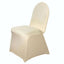 Spandex Chair Cover for Banquet Chairs Champagne - Stretch 160GSM Fabric with Slip-On Slipcover