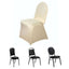 Spandex Chair Cover for Banquet Chairs Champagne - Stretch 160GSM Fabric with Slip-On Slipcover