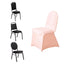 Spandex Chair Cover for Banquet Chairs Blush - Stretch 160GSM Fabric with Slip-On Slipcover