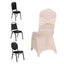 Spandex Chair Cover with Silver Rhinestone Buckled Sash Band Blush - Stretch Fitted Slipcover