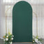 7ft Matte Hunter Emerald Green Spandex Fitted Chiara Backdrop Stand Cover For Round Top Wedding Arch