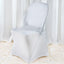 Premium Spandex Chair Cover with Foot Pockets for Folding Chairs White - Stretch Fitted 220GSM Fabric for Weddings & Gatherings