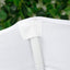 Spandex Folding Chair Cover White with Ruched Swag Back and Foot Pockets â€“ Fitted Stretch Slipcover - Chair Covers