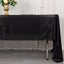 Sequin Dots Polyester 60"x126" Rectangle Tablecloth Shimmering Black - Wrinkle Free & Sparkling Table Cover