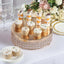 Metal Cake Stand Pedestal Crystal Beaded Design Gold - Cupcake Display and Dessert Riser 14"