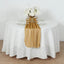 Glitter Gauze 27"x120" Table Runner Gold - Sparkling Reusable Wrinkle-Free Sheer Table Linen for Events