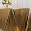 Sequin Dots Polyester 90"x132" Rectangle Tablecloth Shimmering Antique Gold - Seamless, Glittering & Wrinkle Free Table Cover