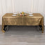 Sequin Dots Polyester 60"x126" Rectangle Tablecloth Shimmering Antique Gold - Wrinkle Free & Sparkling Table Cover