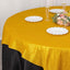 Polyester 72"x72" Table Overlay Square Tablecloth Gold - Glitter Sparkle Design for Classy Celebrations
