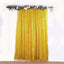 8ft Gold Metallic Fringe Shag Event Drapery Panel, Shimmery Tinsel Polyester Divider Backdrop Curtain