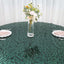 Sequin 72"x72" Table Overlay Square Tablecloth Hunter Emerald Green - Big Payette Table Cover