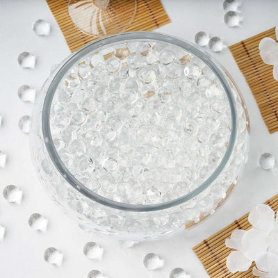 Water Gel Beads Vase Filler Clear - Large Nontoxic Jelly Balls for Floating Candles & Floral Displays 10g
