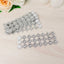 10 Pack Silver Sunflower Diamond Rhinestones Napkin Holders With Velcro, Elegant Wedding Napkin Rings