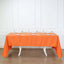 Polyester 60"x126" Rectangle Tablecloth Orange - Wrinkle-Resistant Table Cover