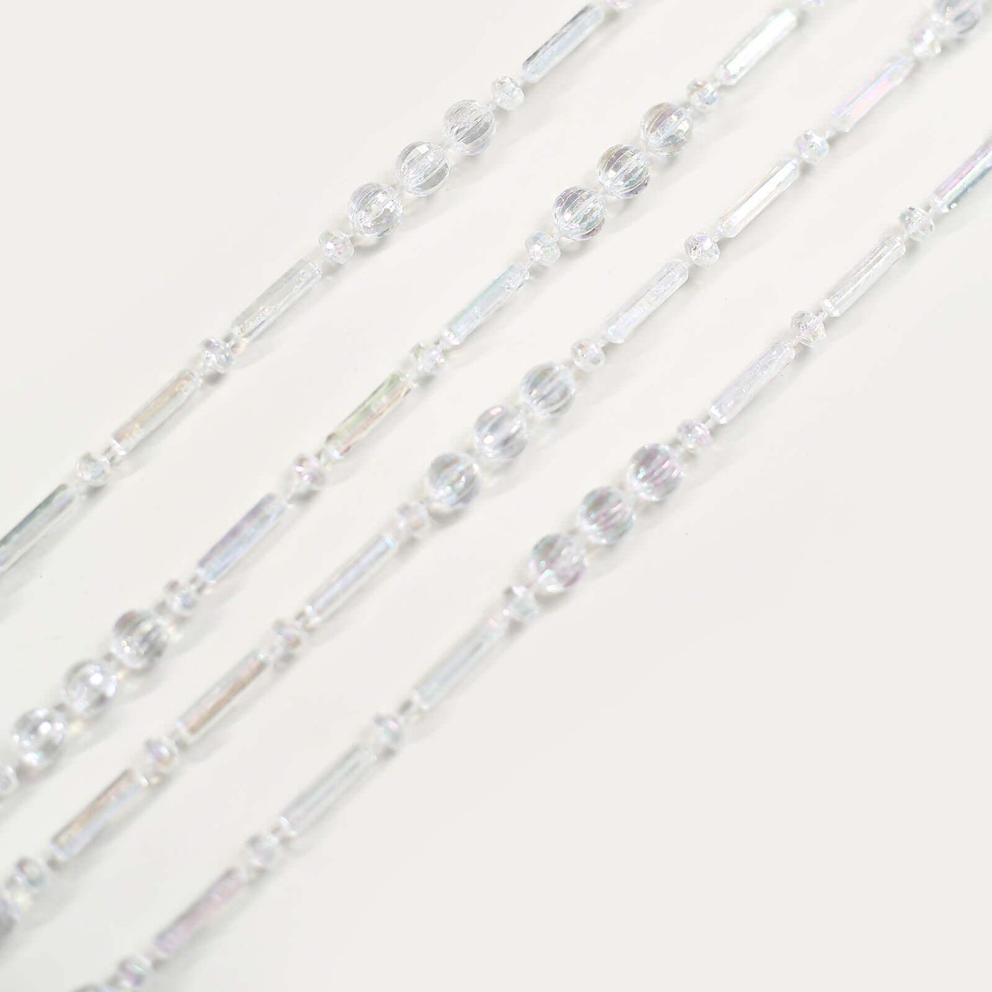 Faux Pearl Beaded 16" Chair Back Garland Sash Iridescent Gatsby-Inspired Style - Pre-Tied Chic Wedding Decor for Chiavari Chairs