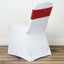 5 Pack Sequin Spandex Chair Sashes Red - Stretch Chair Bands 6"x15"