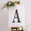 Decorative Rhinestone Alphabet "A" Letter Stickers, Glitter Adhesive Craft Letters Black DIY Sparkle Embellishments 8"