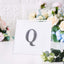 Decorative Rhinestone Alphabet "Q" Letter Stickers, Glitter Adhesive Craft Letters Black DIY Sparkle Embellishments 4"
