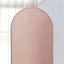 6ft Rose Gold Shimmer Tinsel Spandex Chiara Backdrop Stand Cover For Fitted Round Top Wedding Arch