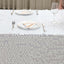Sequin 90"x156" Rectangle Tablecloth White - Seamless Big Payette Table Cover