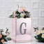 Decorative Rhinestone Alphabet "G" Letter Stickers, Glitter Adhesive Craft Letters Silver DIY Sparkle Embellishments 8"