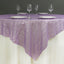 Sequin 72"x72" Table Overlay Square Tablecloth Lavender Lilac - Sparkly Table Cover