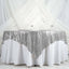 Sequin 90"x90" Table Overlay Square Tablecloth Silver - Sparkly Table Cover