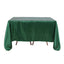 Satin 90"x90" Table Overlay Square Tablecloth Hunter Emerald Green - Smooth Finish Table Topper