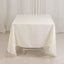 Cotton Blend 70"x70" Square Tablecloth Ivory - Wrinkle-Resistant Fabric Table Cover