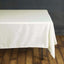 Polyester Square 70"x70" Tablecloth Ivory - Wrinkle-Resistant & Durable Table Cover