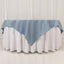 Premium Polyester 70"x70" Table Overlay Square Tablecloth Dusty Blue 220GSM Wrinkle-Resistant Table Cover