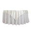 Scuba 70"x70" Table Overlay Square Tablecloth Shimmer Pearl White - Wrinkle Free & Stain Resistant Table Cover for Weddings and Parties