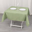 Premium Polyester 54"x54" Table Overlay Square Tablecloth Dusty Sage Green - 220GSM Stain and Wrinkle-Resistant Table Topper