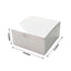 100 Pack White Cake Party Favor Boxes, 4"x4"x2" Cupcake Gift Boxes
