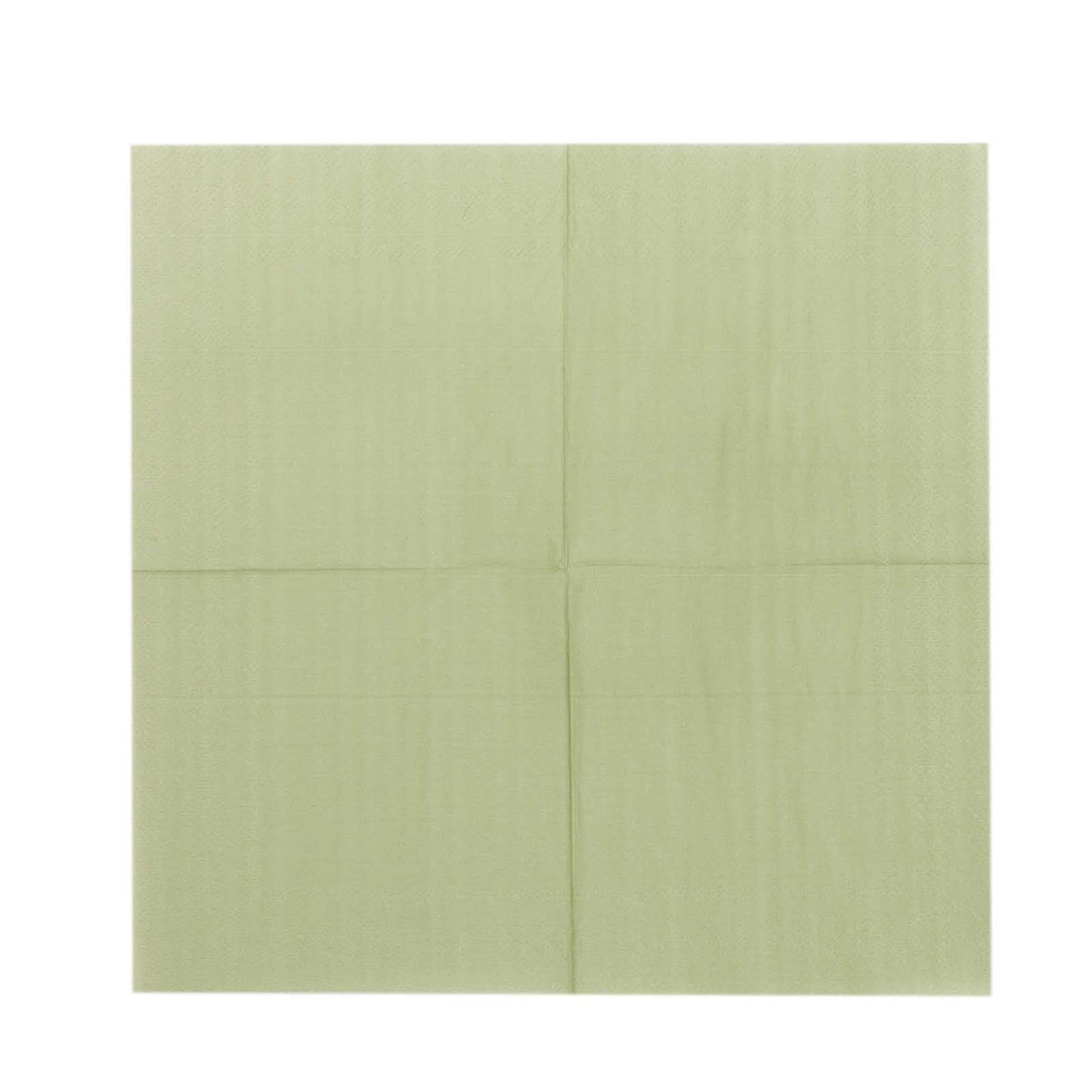 50-Pack Paper Beverage Napkins Sage Green - 2 Ply Disposable Soft 18GSM Cocktail Napkins 5"x5"