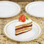 10-Pack Plastic Dessert Plates White with TrÃ¨s Chic Gold Rim - Disposable Plates for Parties 8"