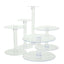 5-Tier Acrylic Cake Stand Set Clear in Assorted Sizes for Buffet Party Tables