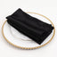 5 Pack Lamour Satin 20"x20" Napkins Black - Exquisite Dinner Napkins with Soft Matte Finish for Weddings & Events